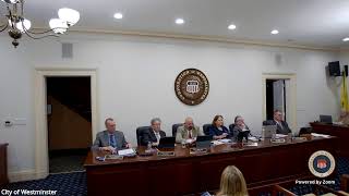 City of Westminster Mayor and Common Council Meeting - Monday, May 11, 2026, at 7:00 p.m.