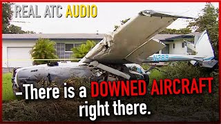 4 Injured in Cessna Skymaster Crash Near Hollywood-North Perry Airport. REAL ATC