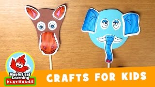 Animal Mask Craft for Kids #2 | Maple Leaf Learning Playhouse screenshot 3