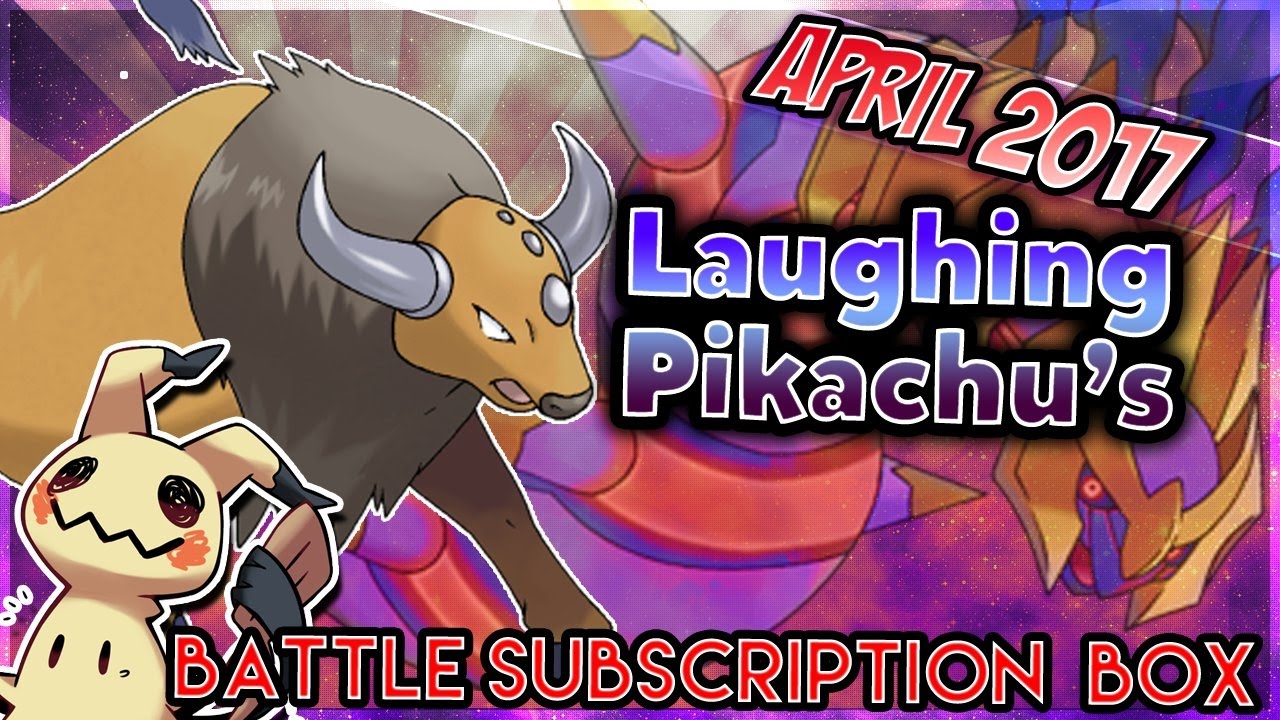 Laughing Pikachu April Subscription box battle