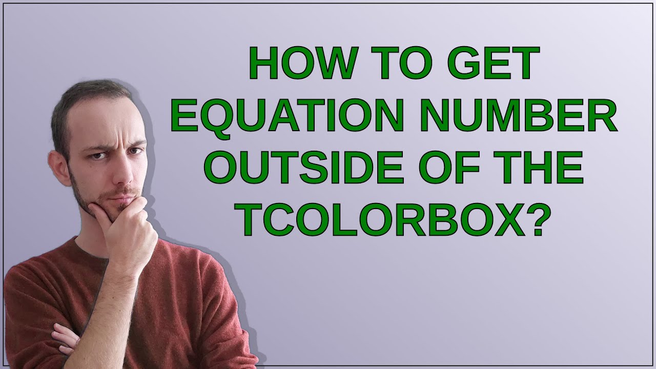 How to get equation number outside of the tcolorbox?