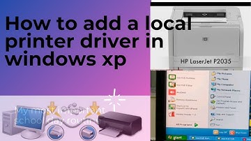 how to add a local printer in windows XP (part 2)