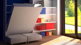 para cama plegable dos plazas - YouTube