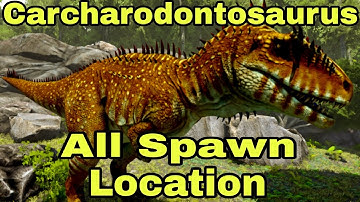 Carcharodontosaurus Spawn Location | Ark Ultimate Mobile edition #arkmobile