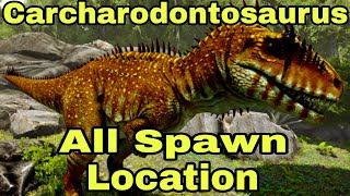 Carcharodontosaurus Spawn Location | Ark Ultimate Mobile edition #arkmobile