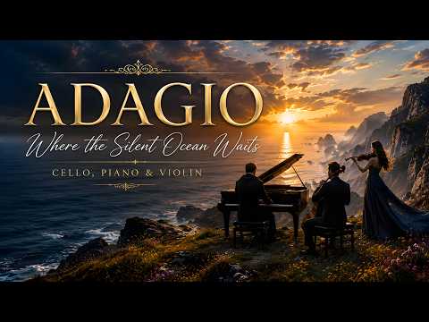 ADAGIO – Where the Silent Ocean Waits 🌅 Cello, Piano & Violin | Beautiful Classical Music (AI)