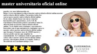 master universitario oficial online