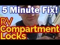 RV Compartment Locks Replaced In 5 Minutes