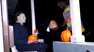 DoorDash Michael Myers Halloween Scare Prank 2022