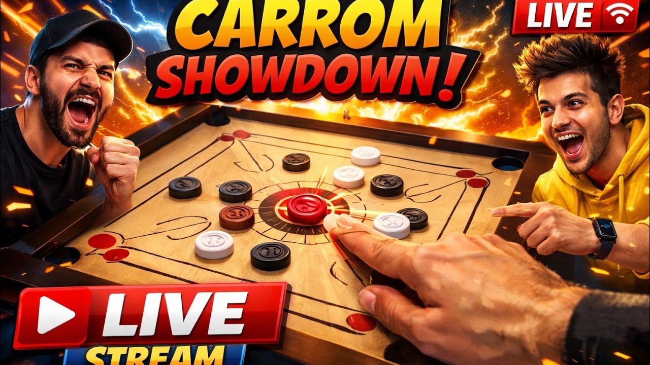 Day 5🔥 Aaj ka LIVE hone wala hai sabse KHATARNAK Carrom Battle! 🔥#live #carromlive #carromking