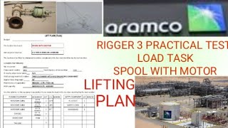 Saudi Aramco rigger 3 performance test, Aramco rigger level 3 load tasks, Saudi Aramco rigger 3,