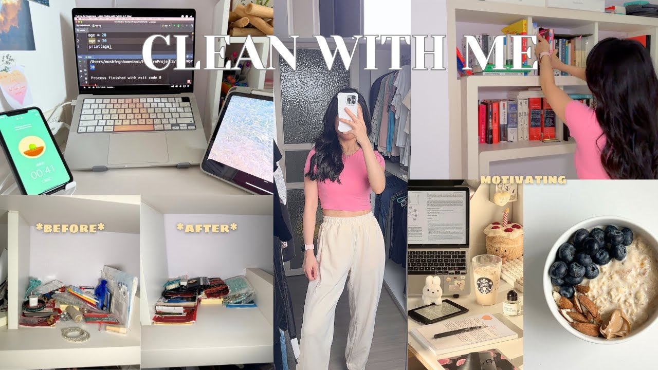 5am sunday RESET vlog | clean with me, closet declutter & productive day vlog