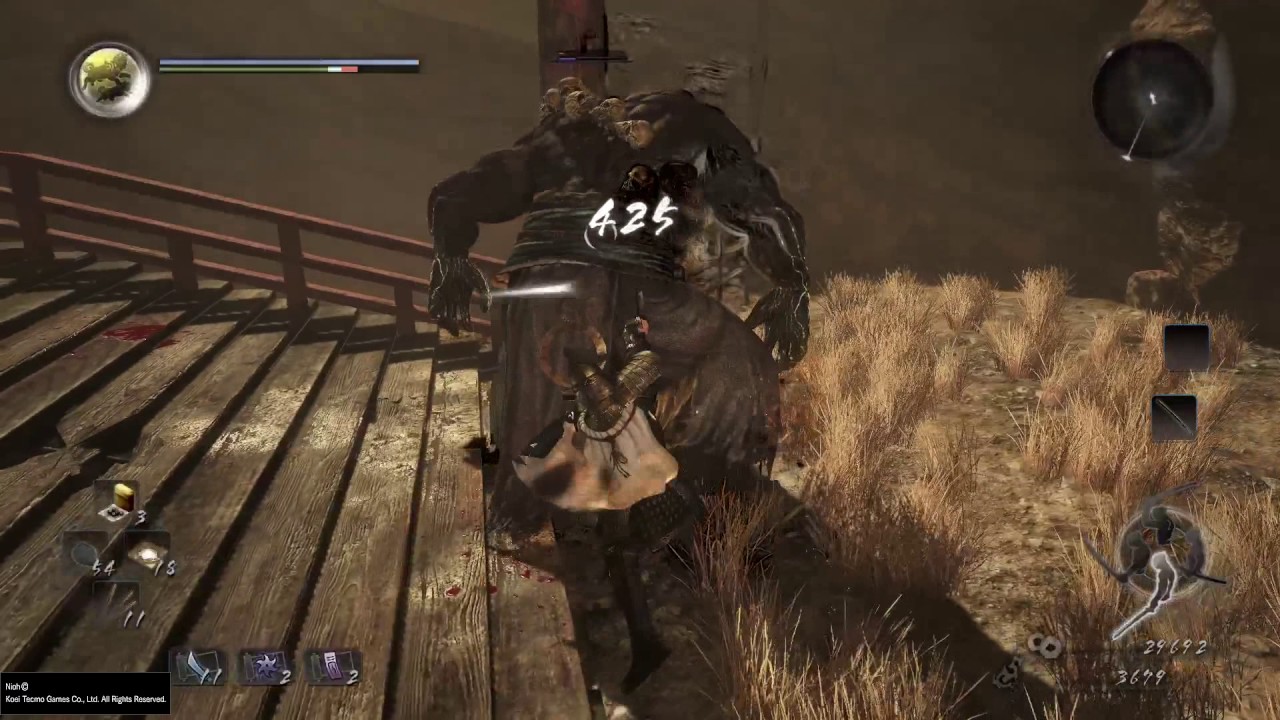 [PS4][仁王 Nioh]簡單的閃躲技巧可以讓戰鬥更順利