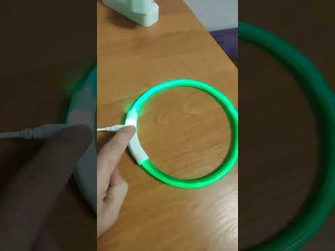 Нашийник для собак з підсвіткою LED водостійкий, з зарядкою USB універсальний Синій фото від покупців 1