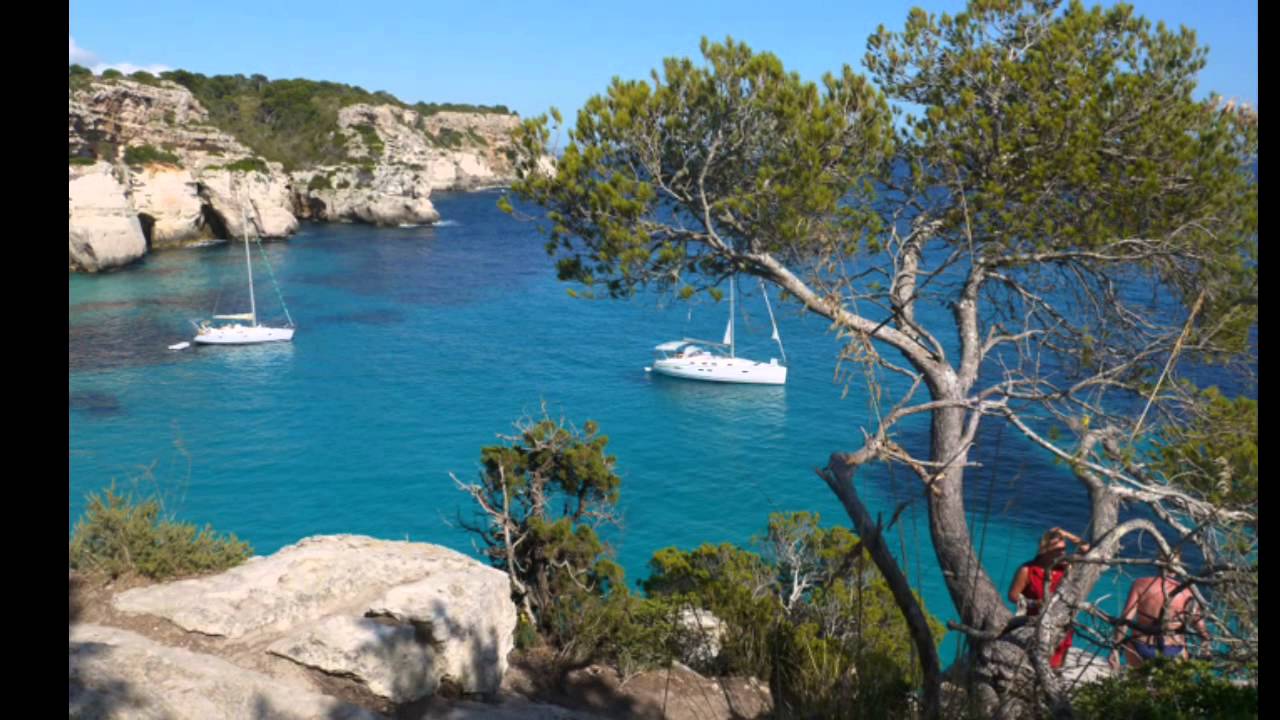 Sailing Trip from Mallorca to Menorca Anchorage in Cala Macarella YouTube