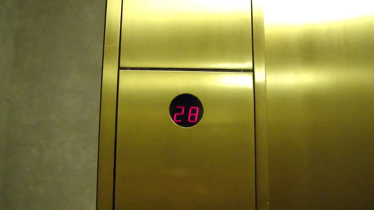 Otis Traction elevator @ Bank of America Building Saint Louis MO (with wheelchair lift) - YouTube