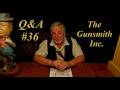 Nelson Ford Q&amp;A#36, Dropping Slides, Spring Weights, Cutting Frames, Cylinder Release Issues, Grips