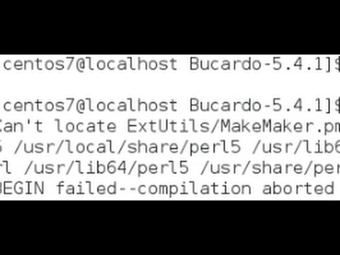 Bucardo problem : Can't locate ExtUtils MakeMaker.pm in @INC when trying to install bucardo