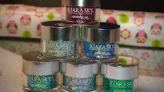 Trying The Kiara Sky Nails Glitter Acrylic Collection