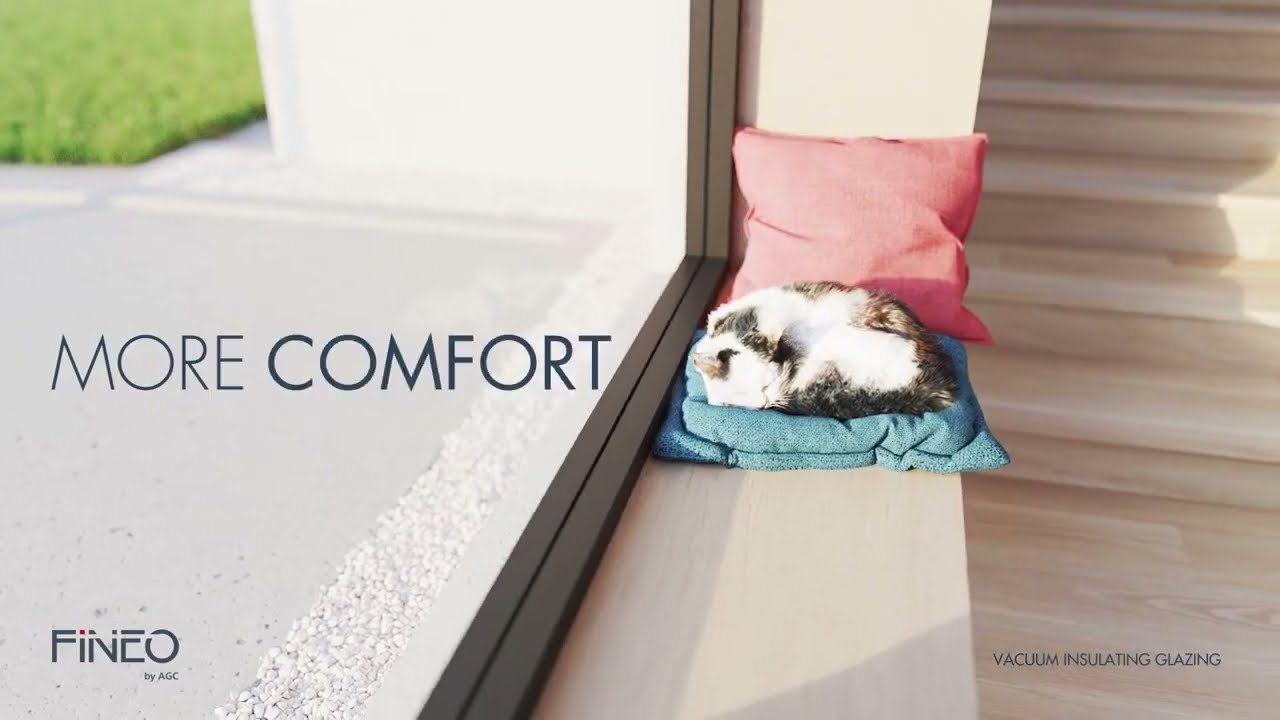 Fineo vacuum insulating glazing