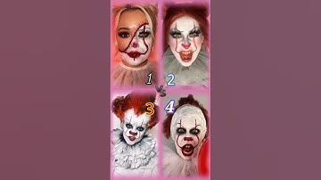😱Makeup inspired 🔥by IT🤡 Transformation #tiktok #halloween #makeup #fypシ #clown #trend