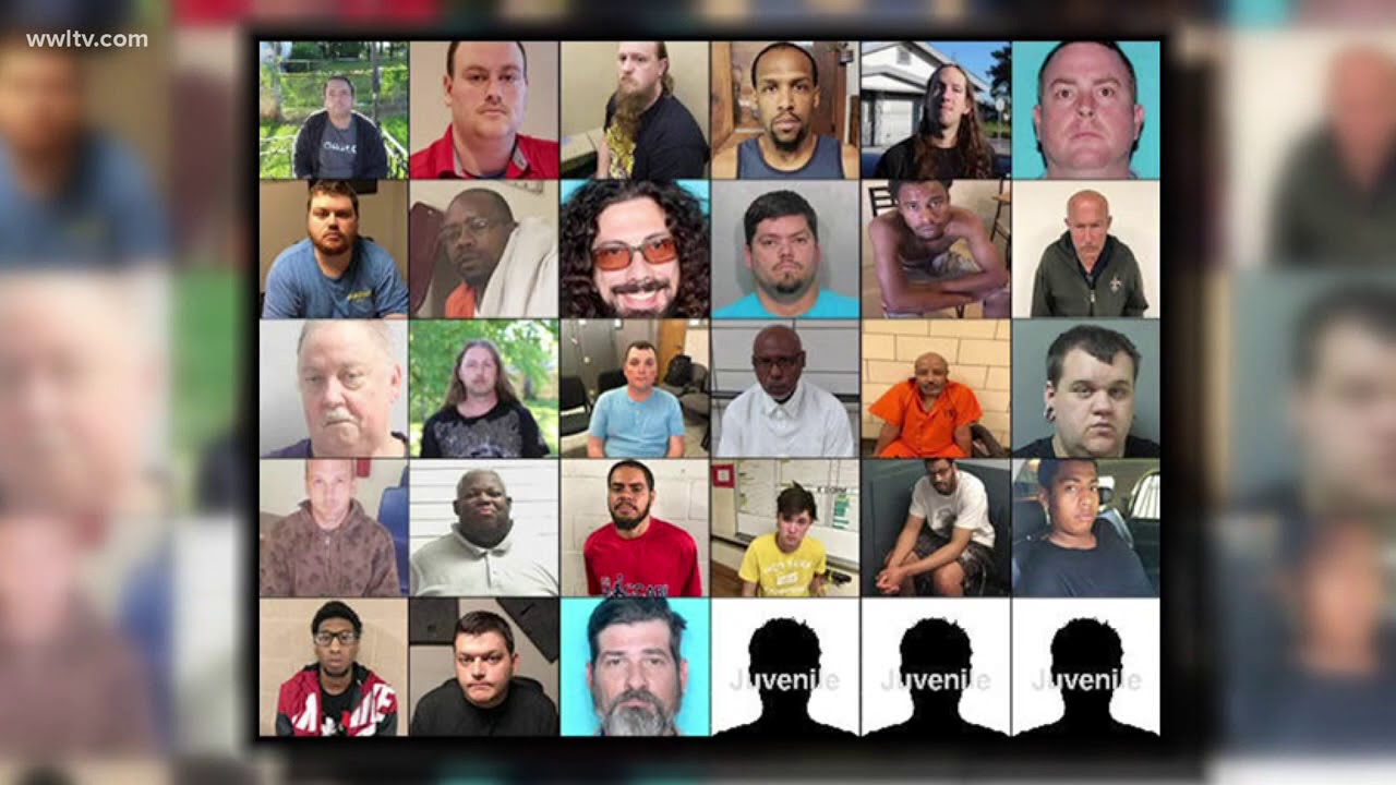 62 Louisiana arrests announced in child predator crackdown - YouTube