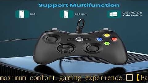 YAEYE Wired Controller for Xbox 360, Game Controller for 360 with Dual-Vibration Turbo Compatible w