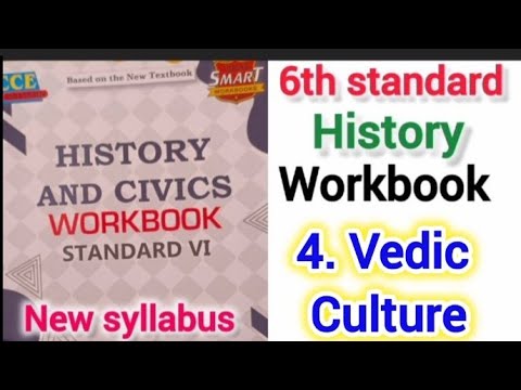 4 Vedic culture workbook history new syllabus|6th class history workbook solution 4 Vedic culture