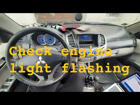 Mitsubishi L200 Check engine light flashing u1101