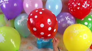 FUN POPPING LOTS OF BALLOONS #birthday #satisfying #asmr #balloons #happy #fun #colour #popping