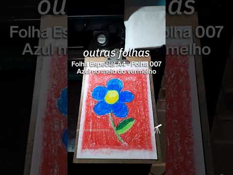 #OutrasFolhas - Folha Especial A4 007: Azul no meio do vermelho