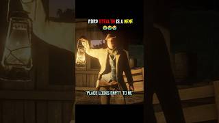 Stealth in RDR2 be like...  #rdr2 #shorts #reddeadredemption