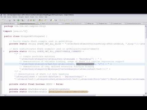 WAS XML Feature Pack Demo 2 - End to End XPath 2.0 - 2/2