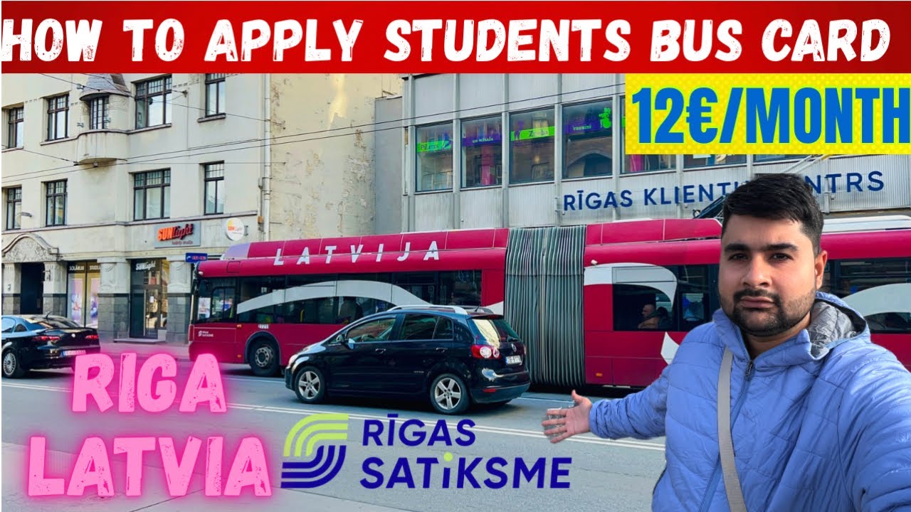 How to Apply Students Bus Card In Riga Latvia 🇱🇻 and Travel Unlimited in just 12€/month 