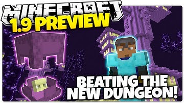 Minecraft 1.9 Snapshot RECREATION | BEATING THE NEW END CITY DUNGEON (Minecraft 1.9)