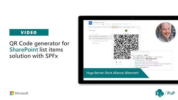 QR Code generator for list items solution with SPFx
