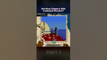 I made a WORKING CAMERA in Minecraft #minecraft #commandblock #shorts
