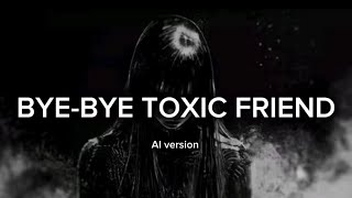 Download lagu Bye-bye Toxic Friend- Song Lyrics