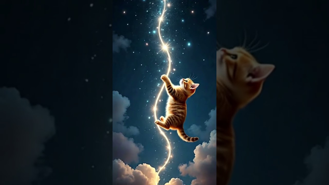 A Dreamy Cat Tale: From Forest to Moonlight 🌙🐈 