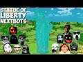 SURVIVAL GIANT STATUE OF LIBERTY JEFF KILLER and SCARY NEXTBOTS in Minecraft Gameplay Coffin - Meme