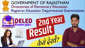 D.El.Ed. 2nd Year Result 2021 Kaise Dekhe || BSTC 2nd Year Result 2021
