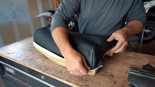 Making a simple custom motorcycle seat cover