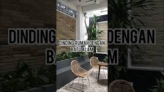 Dinding Rumah Menggunakan Batu Alam