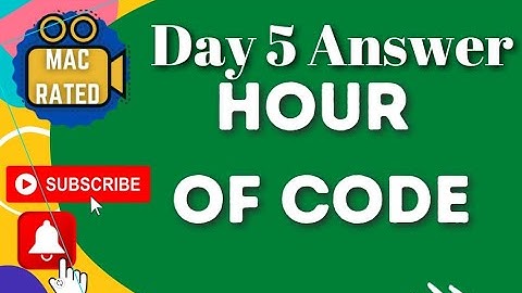 INSET 2021 DAY 5 ANSWER HOUR OF CODE