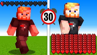 Minecraft But Our Health Randomly Changes!