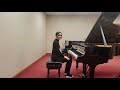 Student Dorotea Petrovic (12) plays Etude in C Minor Op 29. No 7. by Henri Bertini