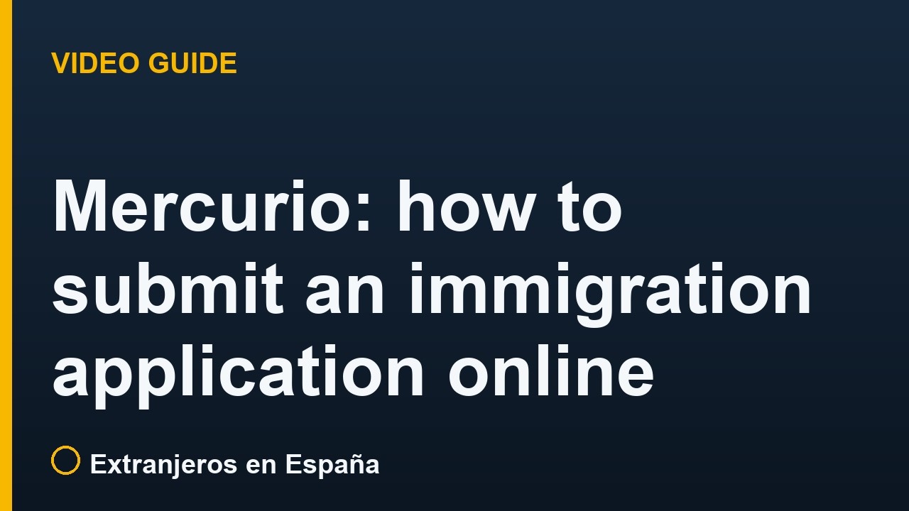 Mercurio: how to submit an immigration application online