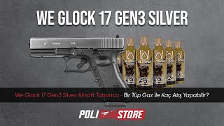 We Glock 17 Silver Airsoft Tabancası Bir Tüp Gaz İle Kaç Atış Yapabilir? Poligun Store