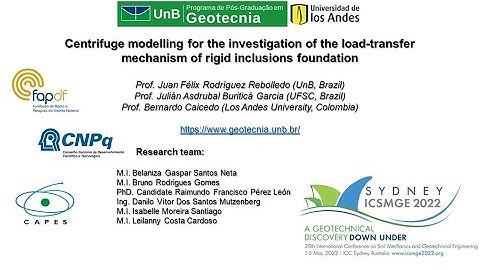 ICSMGE 2022 - Centrifuge modelling of rigid inclusions