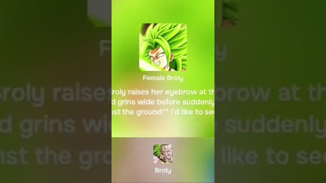 Broly meets female Broly 🤔 